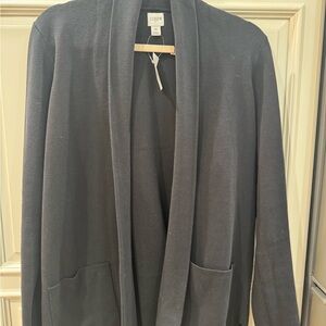J. Crew Black Open Front Cardigan